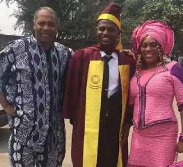 Music Star Femi Kuti Celebrates His Son As He Graduates From UNILAG [Photos]